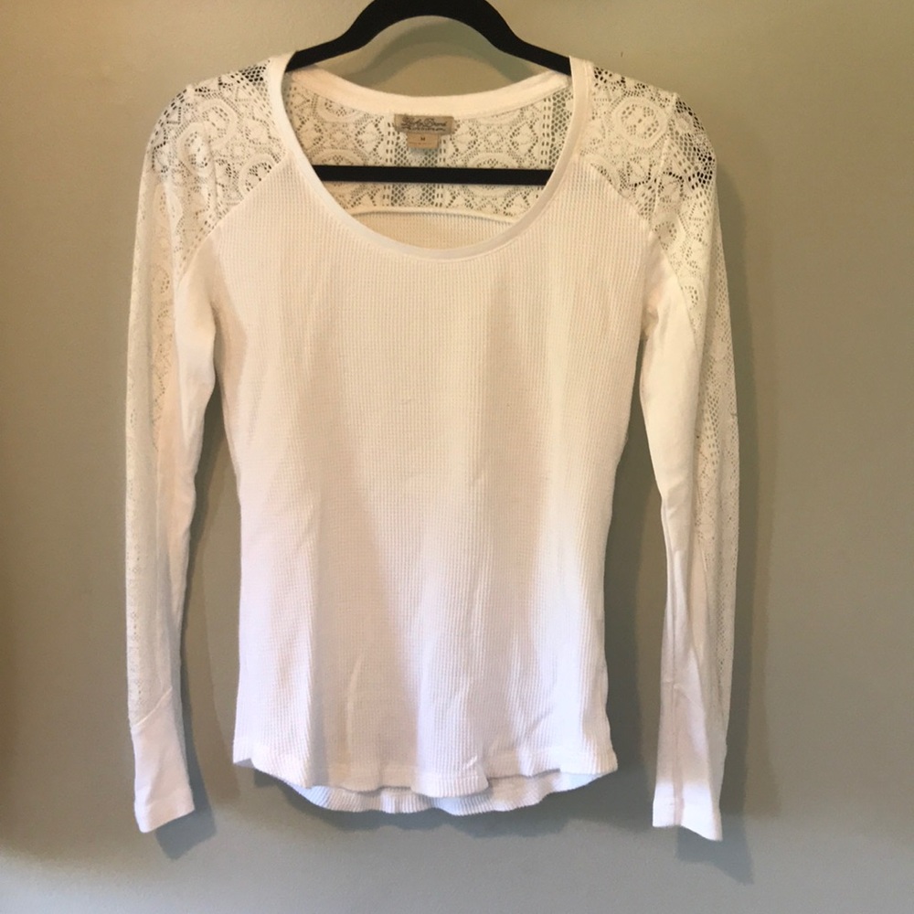 Lucky brand white long sleeve